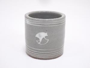 京焼　銀杏文蓋置